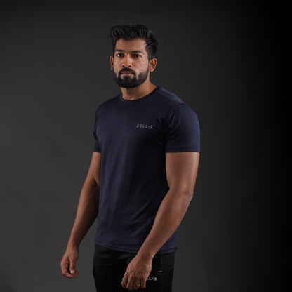 Jacquard Navy Blue Bull-X T-shirt