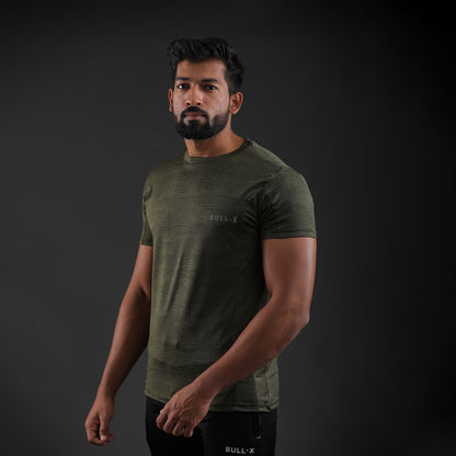 Jacquard Olive Bull-X T-shirt